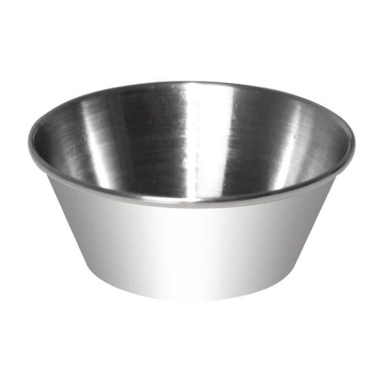 Stainless Steel 40ml Sauce Cups Box of 12 URO GG877 Stainless Steel 40ml Sauce Cups Box of 12 URO GG877