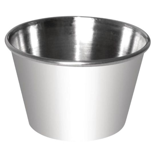 Stainless Steel 115ml Sauce Cups Box of 12 URO GG879 Stainless Steel 115ml Sauce Cups Box of 12 URO GG879