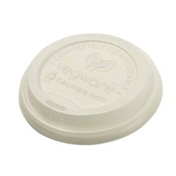 Vegware Compostable Coffee Cup Lids 225ml / 8oz (Pack Of 1000) Vegware Compostable Coffee Cup Lids 225ml / 8oz (Pack Of 1000)