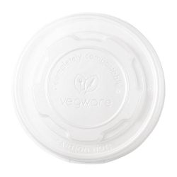 Vegware Compostable Hot Food Pot Flat Lids 170ml / 6oz And 230ml / 8oz Vegware Compostable Hot Food Pot Flat Lids 170ml / 6oz And 230ml / 8oz