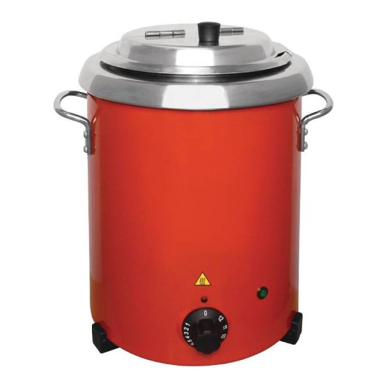 Buffalo Red Soup Kettle With Handles URO GH227 Buffalo Red Soup Kettle With Handles URO GH227