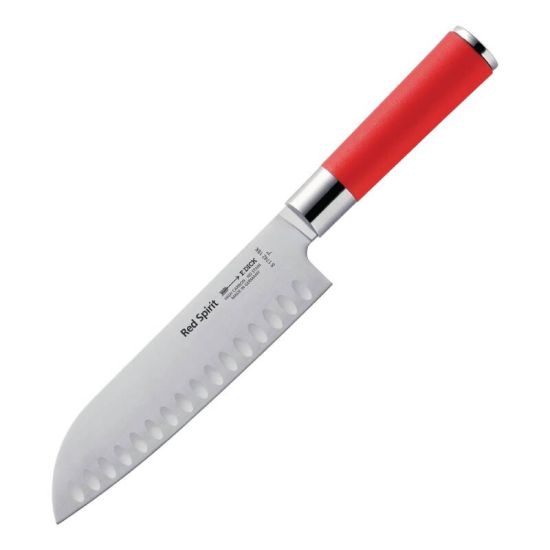 Dick Red Spirit Fluted Santoku Knife 18cm URO GH292 Dick Red Spirit Fluted Santoku Knife 18cm URO GH292