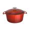 Vogue Red Round Casserole Dish 4Ltr