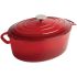 Vogue Red Oval Casserole Dish 5Ltr