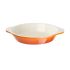 Vogue Orange Round Cast Iron Gratin Dish 400ml