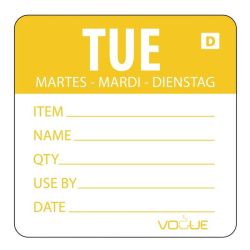 Vogue Dissolvable Day of the Week Labels Tuesday (Pack of 250) Vogue Dissolvable Day of the Week Labels Tuesday (Pack of 250)