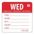 Vogue Dissolvable Day of the Week Labels Wednesday (Pack of 250)