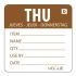 Vogue Dissolvable Day of the Week Labels Thursday (Pack of 250)