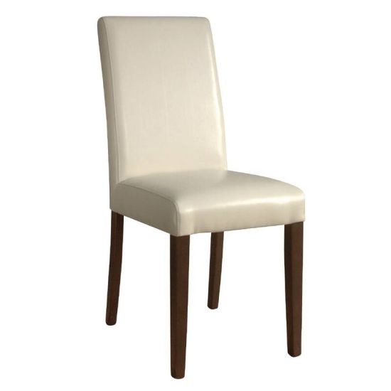 Bolero Faux Leather Dining Chairs Cream (Pack Of 2) URO GH444 Bolero Faux Leather Dining Chairs Cream (Pack Of 2) URO GH444