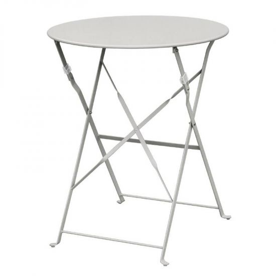 Bolero Grey Pavement Style Steel Table 595mm URO GH556