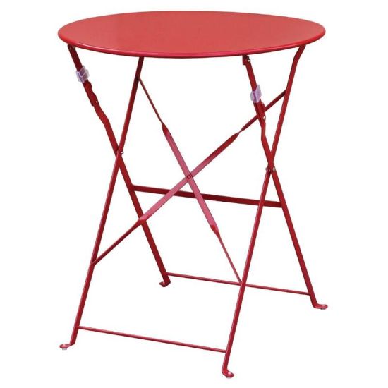 Bolero Red Pavement Style Steel Table 595mm URO GH560 Bolero Red Pavement Style Steel Table 595mm URO GH560