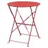 Bolero Red Pavement Style Steel Table 595mm
