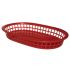 Oval Polypropylene Food Basket Red (Pack Of 6)