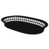 Oval Food Basket Black (Pack of 6)