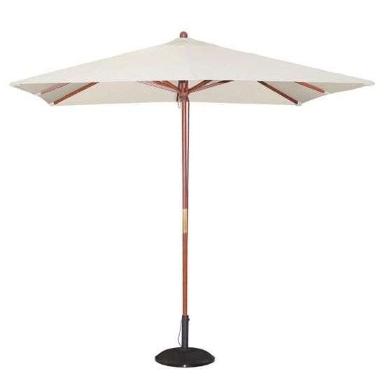 Bolero Square Pulley Parasol 2.5m Wide Cream URO GH988