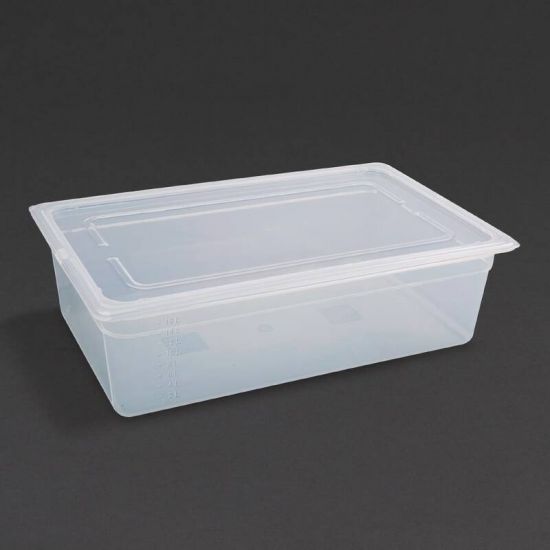 Vogue Polypropylene 1/1 Gastronorm Container With Lid 150mm URO GJ512