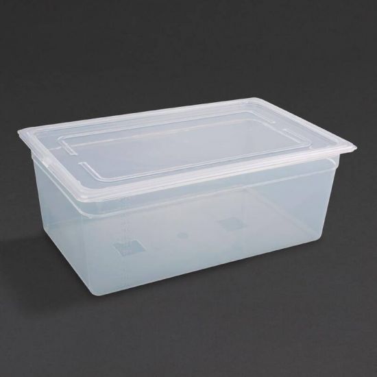 Vogue Polypropylene 1/1 Gastronorm Container With Lid 200mm URO GJ513
