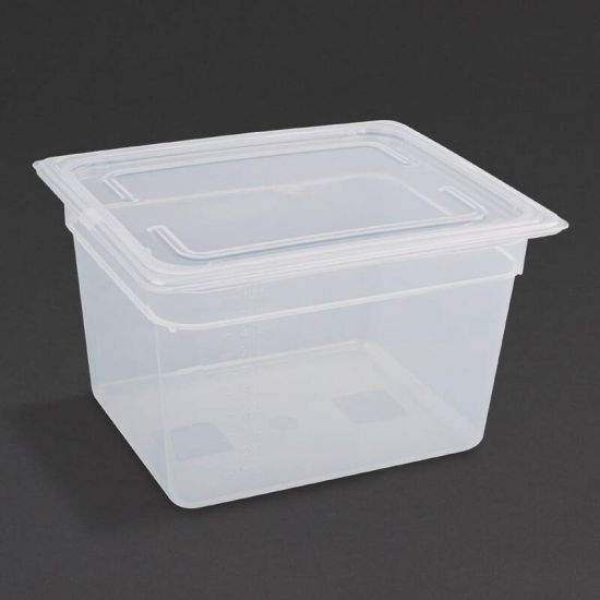 Vogue Polypropylene 1/2 Gastronorm Container With Lid 200mm URO GJ517