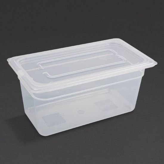 Vogue Polypropylene 1/3 Gastronorm Container With Lid 150mm URO GJ520