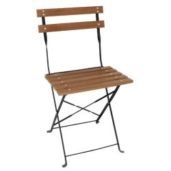 Bolero Faux Wood Bistro Folding Chairs (Pack of 2) Bolero Faux Wood Bistro Folding Chairs (Pack of 2)
