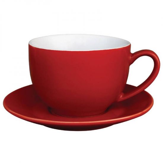 Olympia Cafe Cappuccino Cups Red 340ml 12oz Box of 12 URO GK076