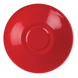 Olympia Cafe Espresso Saucers Red 116.5mm (Pack of 12) Olympia Cafe Espresso Saucers Red 116.5mm (Pack of 12)