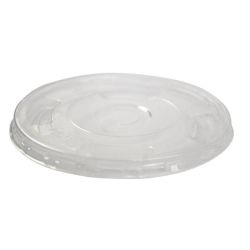 Vegware Compostable Cold Cup Flat Lids 340ml / 12oz And 455ml / 16oz (Pack Of 1000)