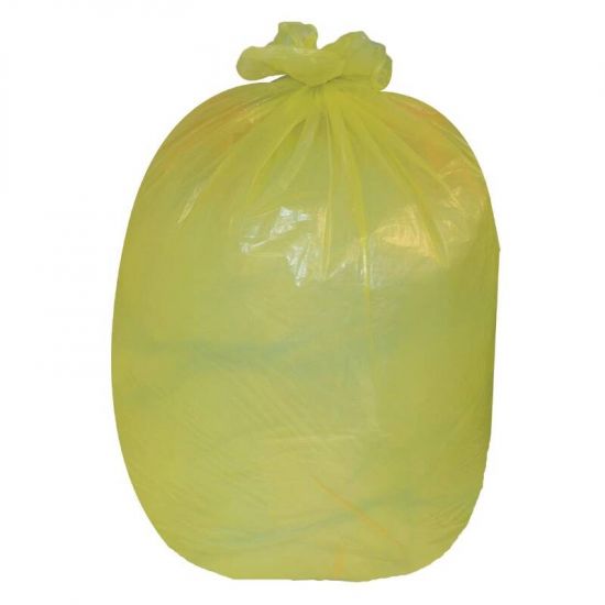 Jantex Bin Bags Yellow Pack Of 200 URO GK684