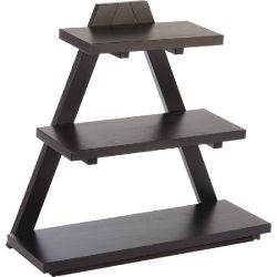 APS Triangle Wooden Buffet Stand Black APS Triangle Wooden Buffet Stand Black