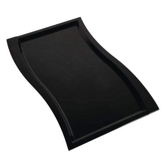APS Wave Melamine Platter Black GN 1/1 URO GK828
