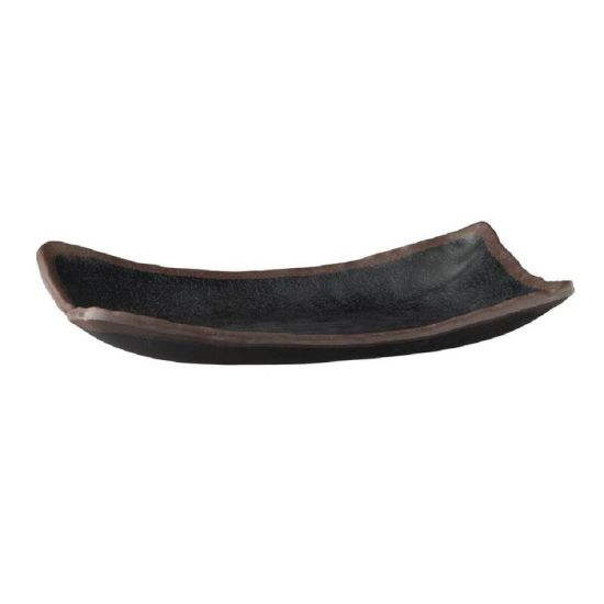 APS Marone Melamine Platter Black 265x 165mm URO GK840 APS Marone Melamine Platter Black 265x 165mm URO GK840