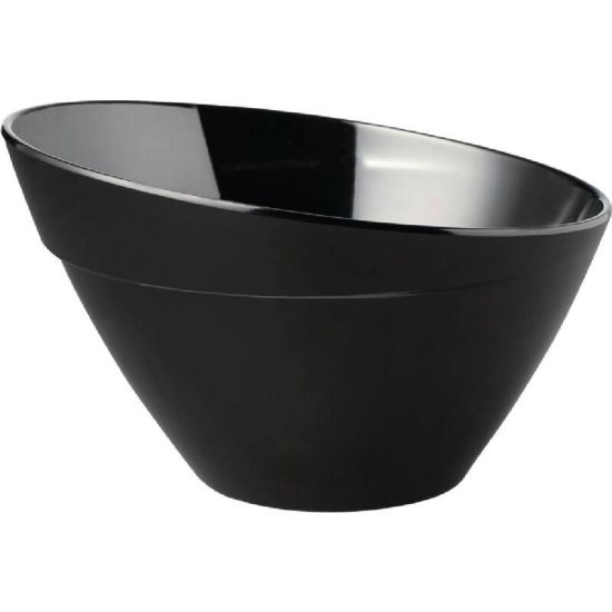 APS Balance Melamine Bowl Black 245mm URO GK848