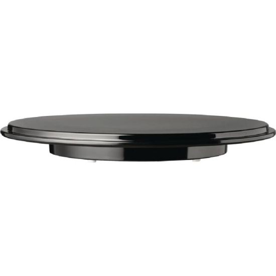 APS Pure Round Cake Platter Melamine Black URO GK858