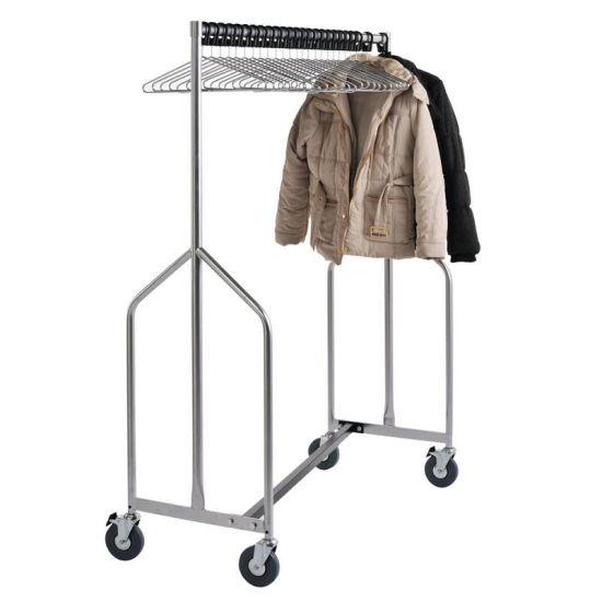 Heavy Duty Z Garment Rail With 25 Anti Theft Hangers URO GK912