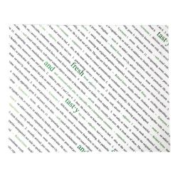 Greaseproof Paper Sheets Fresh And Tasty Print 255 X 203mm (Pack Of 500)