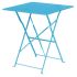 Bolero Seaside Blue Pavement Style Steel Table Square 600mm