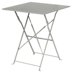 Bolero Grey Square Pavement Style Steel Table