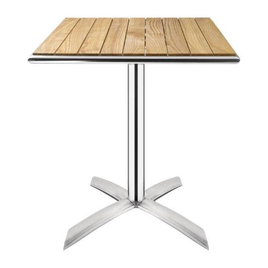 Bolero Flip Top Bistro Table Square Ash 600mm URO GK991