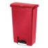 Rubbermaid Slim Jim Step On Front Pedal Red 50Ltr