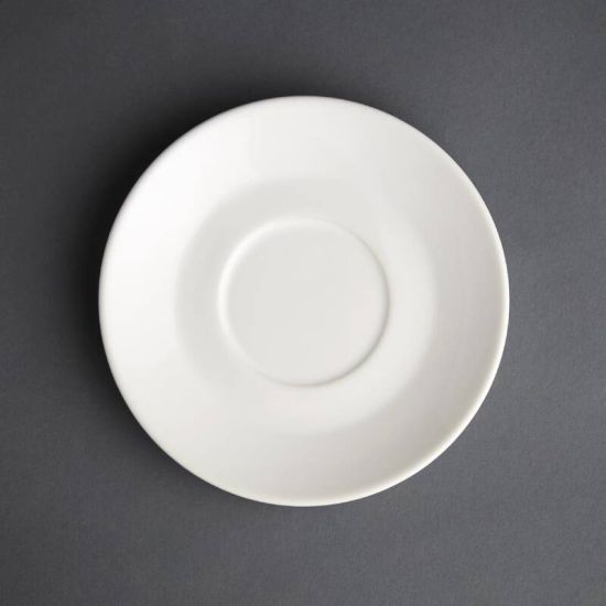 Olympia Cafe Saucers White Box of 12 URO GL048 Olympia Cafe Saucers White Box of 12 URO GL048