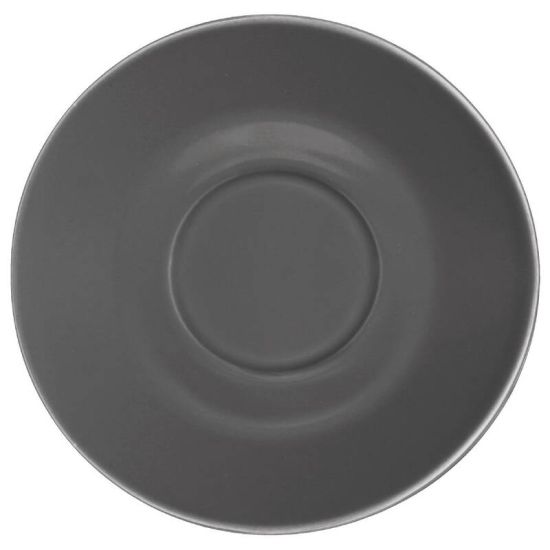 Olympia Cafe Saucers Charcoal Box of 12 URO GL049 Olympia Cafe Saucers Charcoal Box of 12 URO GL049