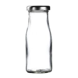 Silver Cap For Mini Milk Bottles (Pack Of 18)