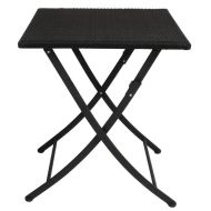 Bolero Square PE Wicker Folding Table 600mm