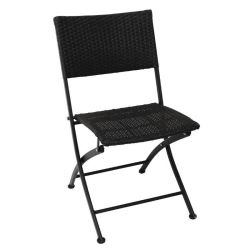 Bolero PE Wicker Folding Chair Set (Pack of 2) Bolero PE Wicker Folding Chair Set (Pack of 2)