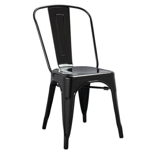 Bolero Bistro Side Chairs Steel Black (Pack Of 4) URO GL331 Bolero Bistro Side Chairs Steel Black (Pack Of 4) URO GL331