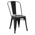 Bolero Bistro Steel Side Chair Black (Pack of 4)