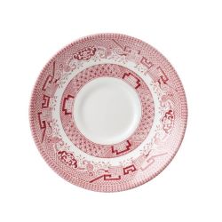 Churchill Vintage Prints Willow Georgian Saucer Cranberry 141mm Churchill Vintage Prints Willow Georgian Saucer Cranberry 141mm