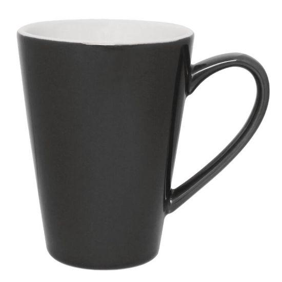 Olympia Cafe Latte Cups Charcoal 340ml 12oz Box of 12 URO GL488 Olympia Cafe Latte Cups Charcoal 340ml 12oz Box of 12 URO GL488