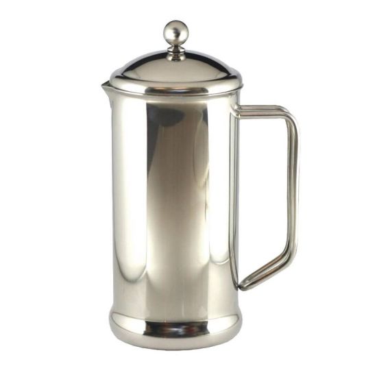 Cafetiere Stainless Steel Polished Finish 8 Cup URO GL649 Cafetiere Stainless Steel Polished Finish 8 Cup URO GL649