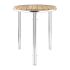 Bolero Round Ash and Aluminium Table 600mm